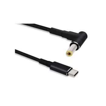 Kabeļu dzimuma mainītājs Microconnect USBC-DC-5A-20V USB C uz 5.5*2.5 1.2 m melns