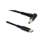 Kabeļu dzimuma mainītājs Microconnect USBC-DC-5A-20V USB C uz 5.5*2.5 1.2 m melns