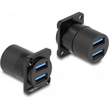 DeLOCK D-Type modulis USB 5 Gbps Type-A 2 x sievišķais uz 2 x sievišķais