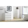 Kumode top e shop K3 BIEL, 3 atvilktnes, balta, skaidu plāksne, 700×430×780 mm