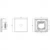 Pieskāriena slēdzis Spring One Way Glass Melns — modelis 0