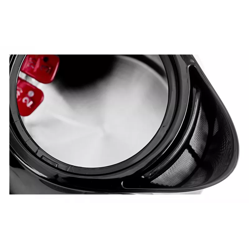 Elektriskā tējkanna Tefal KO150 1.5 L 2400 W — melns nerūsējošais tērauds, bezvada, 360° pagriežama pamatne