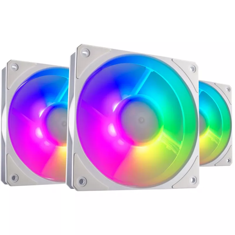 COOLER MASTER Mobius 120P ARGB 120mm Balts 3-Pack