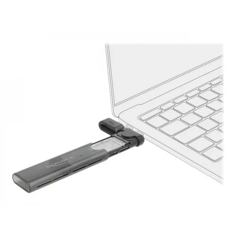 SSD korpuss DeLOCK 42635 Melns M.2
