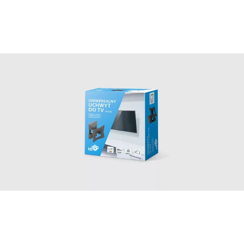TV sienas stiprinājums līdz 37 collām, 20 kg, TB-152E, max VESA 200x200