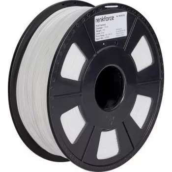 Renkforce RF-4511190 3D drukas materiāls polipienskābe (PLA) balts 1 kg (RF-4511190)