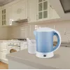 Elektriskā tējkanna Maestro MR010 0,6 L 600 W — Zila/Balta, ūdens līmeņa indikators, pretkaļķa filtrs