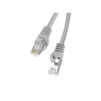 Tīkla kabelis LANBERG Cat6 RJ-45 uz RJ-45 2 m F/UTP, CCA vadītājs, pelēks