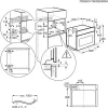 Iebūvējamā cepeškrāsns Electrolux EVL6E49X, kompakta 45 cm, metāla, melna, CombiQui