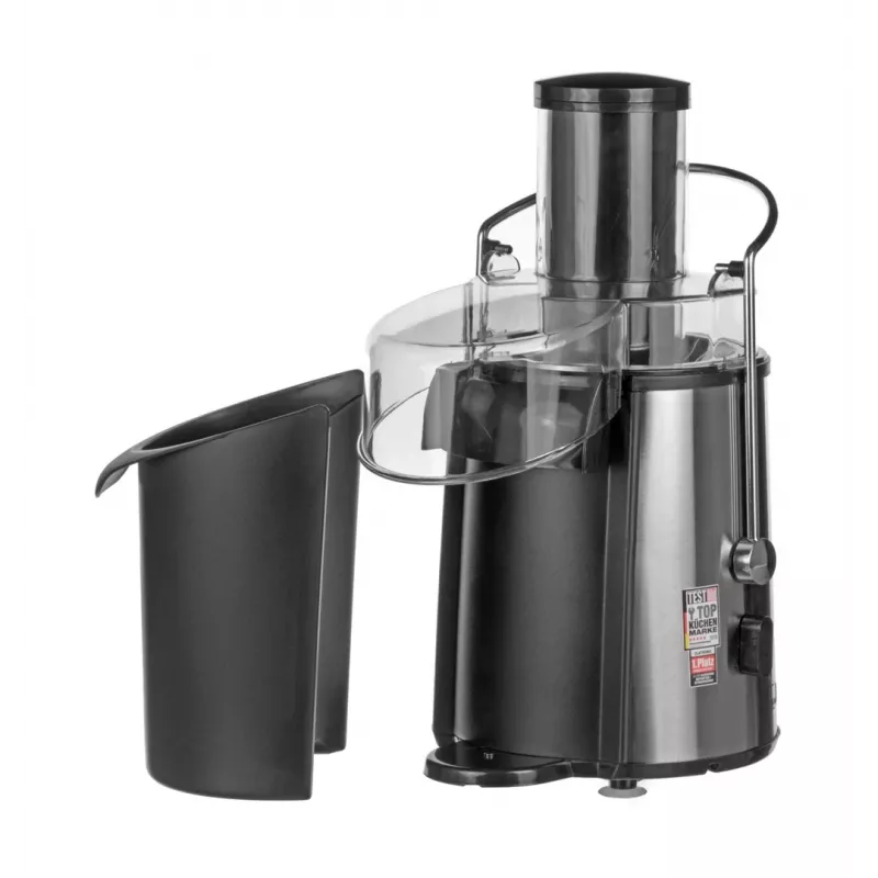 Sulu spiede CLATRONIC AE 3532 1000 W, nerūsējošā tērauda korpuss, 2 L mīkstuma tvertne, 2 ātrumi, pretpilēšanas funkcija