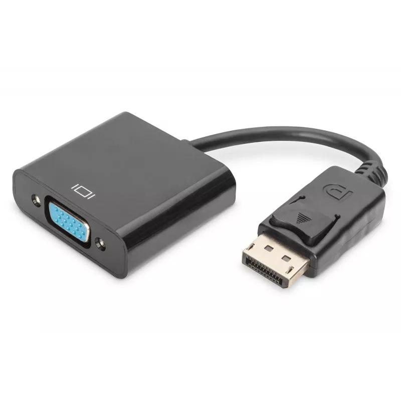 Assmann DisplayPort adaptera kabelis. DP - HD15 M/F. 0,15 m, ar fiksatoru. DP 1.1 saderīgs. UL. bl. bez ekranējuma. 32AWG (AK-340410-001-S)