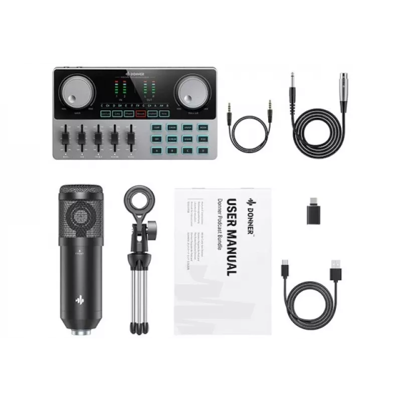 Donner Podcast Starter Kit - podcasta ierakstīšanas komplekts