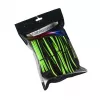 Iekšējais strāvas kabelis Cablemod CM-PCAB-BKIT-NKKLG-3PK-R melns zaļš