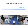 USB Wi‑Fi adapteris MERCUSYS MA14N — USB Type‑A, 2,4 GHz vienas joslas, līdz 287 Mb/s, melns
