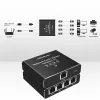 Ethernet mini slēdzis QOLTEC 52293 1x4 RJ45, 1-ieeja 4-izejas nepārvaldāms tīkla sadalītājs