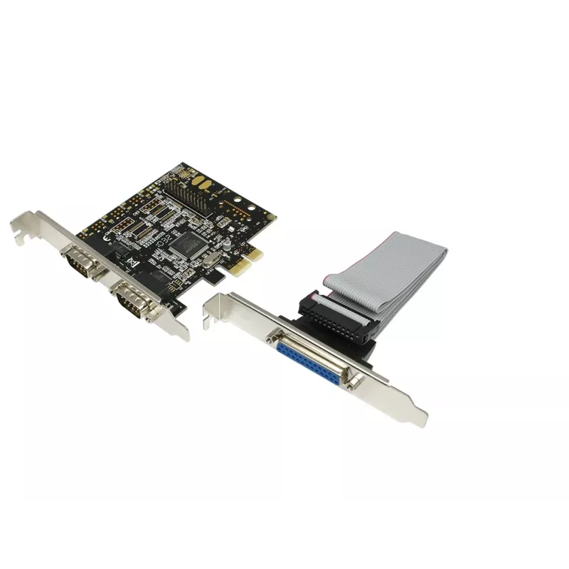 Iekšējā PCIe interfeisa karte LOGILINK PC0033 ar seriālo un paralēlo izvadi, NetMOS mikroshēmojums