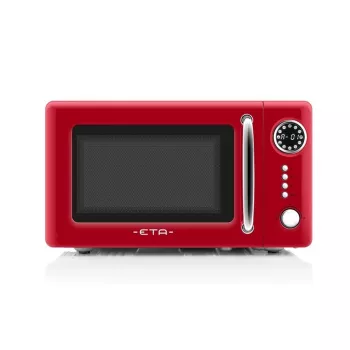Solo countertop microwave ETA Storio Red Solo — 20 L, 700 W, 5 power levels, 245 mm turntable