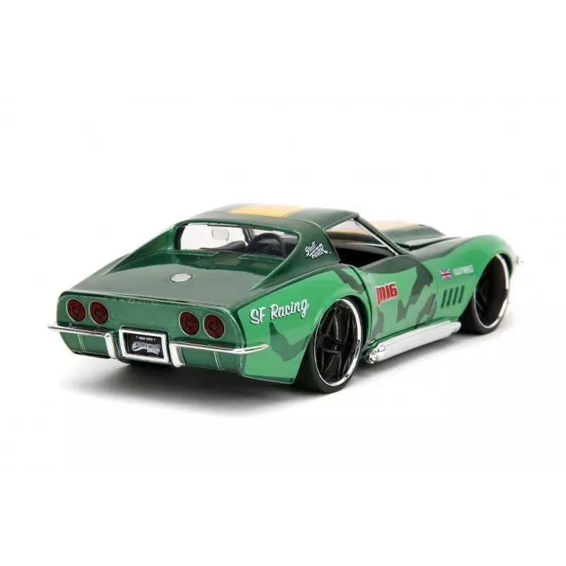 Auto Jada Toys Street Fighter 1969 Chevrolet 1:24 metāliska zaļa