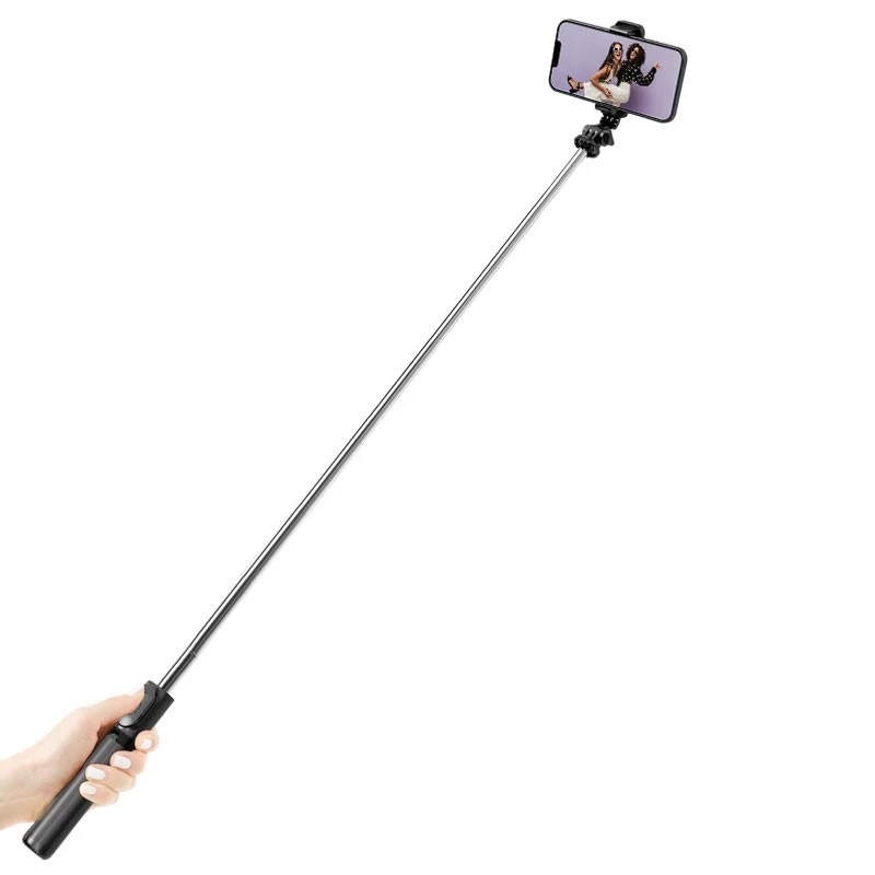 SelfieGo kompaktais selfie stabiņš ar Bluetooth statīvu (20-101 cm) Crong CRGSGL1B