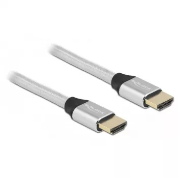 HDMI kabelis DeLOCK Ultra High Speed 48 Gbps 8K 60 Hz Sudraba 1 m