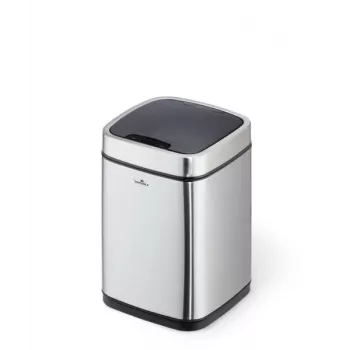 Atkritumu tvertne Durable NO TOUCH 6L Taisnstūrveida Nerūsējošais tērauds Sudraba Melna