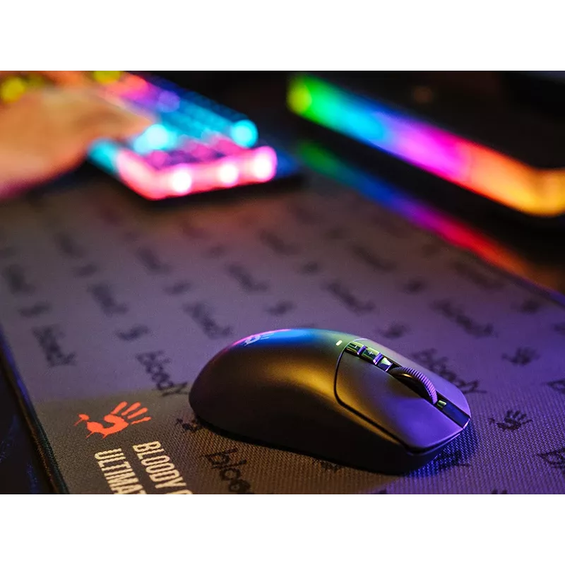 A4TECH BLOODY pele R72 ULTRA WRLS 2.4G+USB melna
