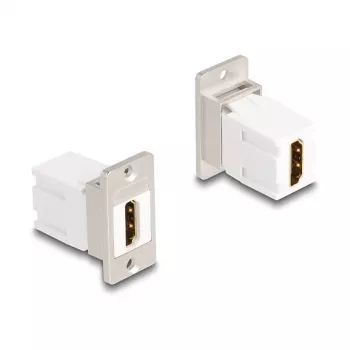 DeLOCK keystone modulis 67166 HDMI plakans sudrabains balts