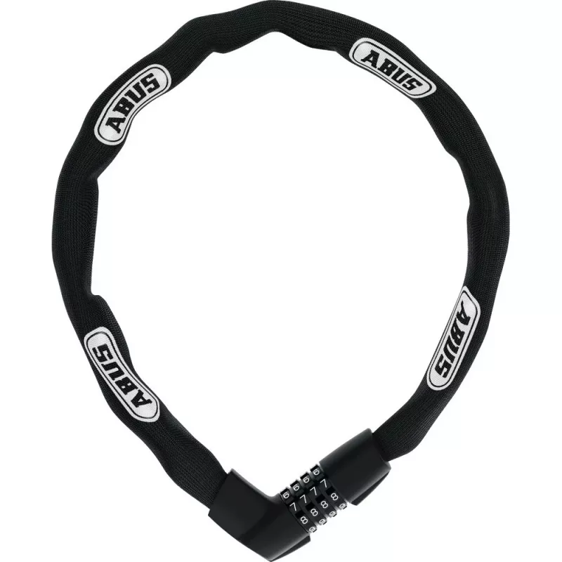 Ķēdes slēdzene ABUS 48566 melna balta 850 mm rūdīts tērauds