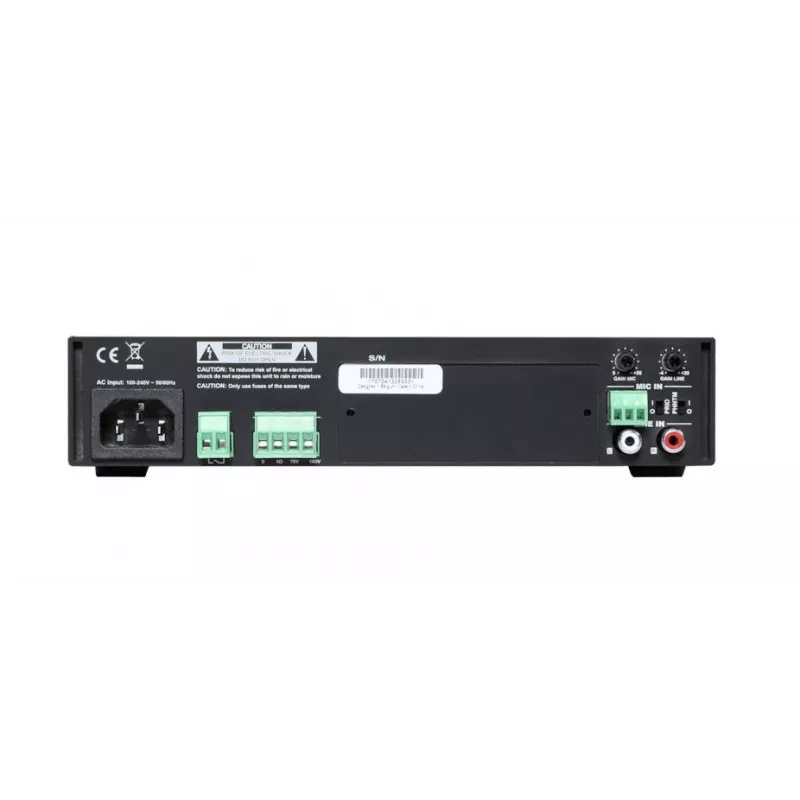 Publiskās adreses pastiprinātājs Audac COM104 40W 70/100V melns