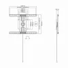 Sbox PLB-1246F Fiksēts plakanā ekrāna LED TV stiprinājums 37-70 50kg