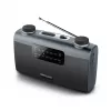 Portatīvais radio Muse M-058 R — AM/FM, rotējoša skaļuma regulēšana, baterijas vai maiņstrāva (230V, 50Hz), melns/pelēks