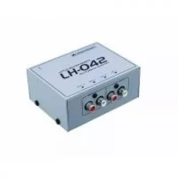 Fono-līnijas pārveidotājs Omnitronic LH-042 ar RCA izeju un 24V barošanas avotu