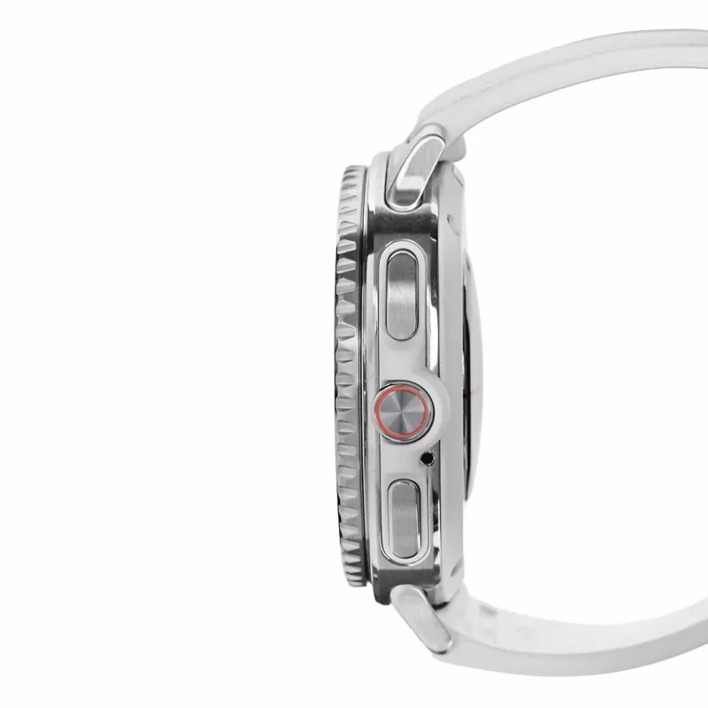 Viedpulkstenis Samsung Galaxy Watch 8 Classic 46 mm Sudraba — 3,3 cm AMOLED, 4G, 64 GB, 445 mAh