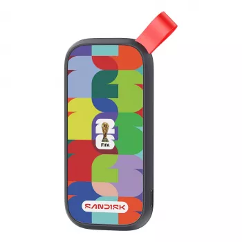 SanDisk - FIFA World Cup 2026 Edition - SSD - 1 TB - ārējais (pārnēsājams) - USB 3.2 Gen 2 (USB-C savienotājs) (SDSSDE30F-1T00-G25)