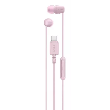 Sony IER-EX15C austiņas ar vadu, ievietojamas ausīs, zvaniem/mūzikai, USB-C, rozā