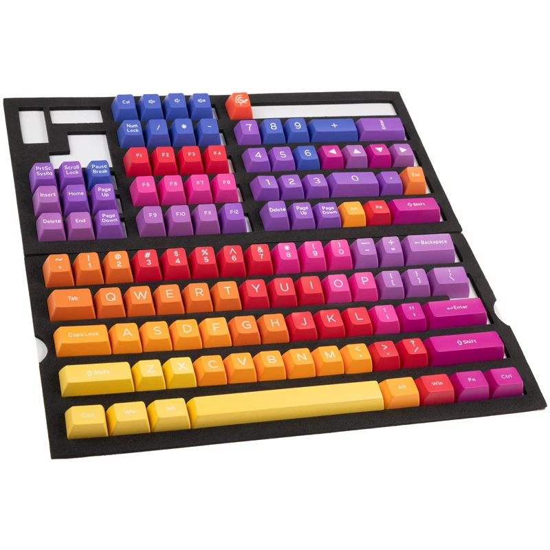 Tastatūras taustiņu vāciņš Ducky Afterglow DKSA108-USADZZWSG daudzkrāsains ABS
