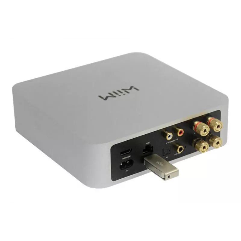WiiM Amp Dark pelēka - Stereo straumēšanas pastiprinātājs
