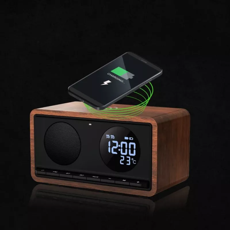 MANTA radio pulkstenis RDI912B Rimini Melns ar 12 collu displeju un 8 GB atmiņu