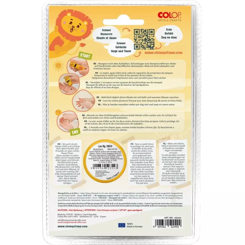 Zīmogs Colop 156693 apaļš daudzkrāsu bērniem