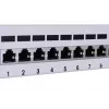 Plākstera panelis LANBERG PPF6-9012-S, 12 portu, metāla, pelēks, 1U, 215×130×44,5 mm