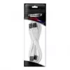 CableMod C-Series Pro ModMesh Bridged Connection kabelis - 8+8-Pin PCIe, balta, 60 cm