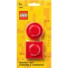 Magnetu komplekts no room copenhagen, modelis 40101730 (sarkans) — dekoratīvi LEGO stila magnēti