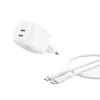 Belkin BoostCharge Pro - Barošanas bloks - GaN - 50 vati - Ātrā uzlāde - 2 izejas porti (2 x USB-C)