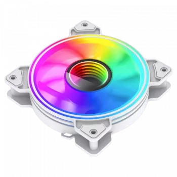 Gamemax | Datora ventilators | DUAL RING INFINITY | Balts