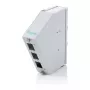 DIN sliedes optiskās šķiedras savienojuma sadalītājs DIGITUS DN-96893 — leņķveida, 6 SC DX / LC Quad, alumīnijs, pelēks