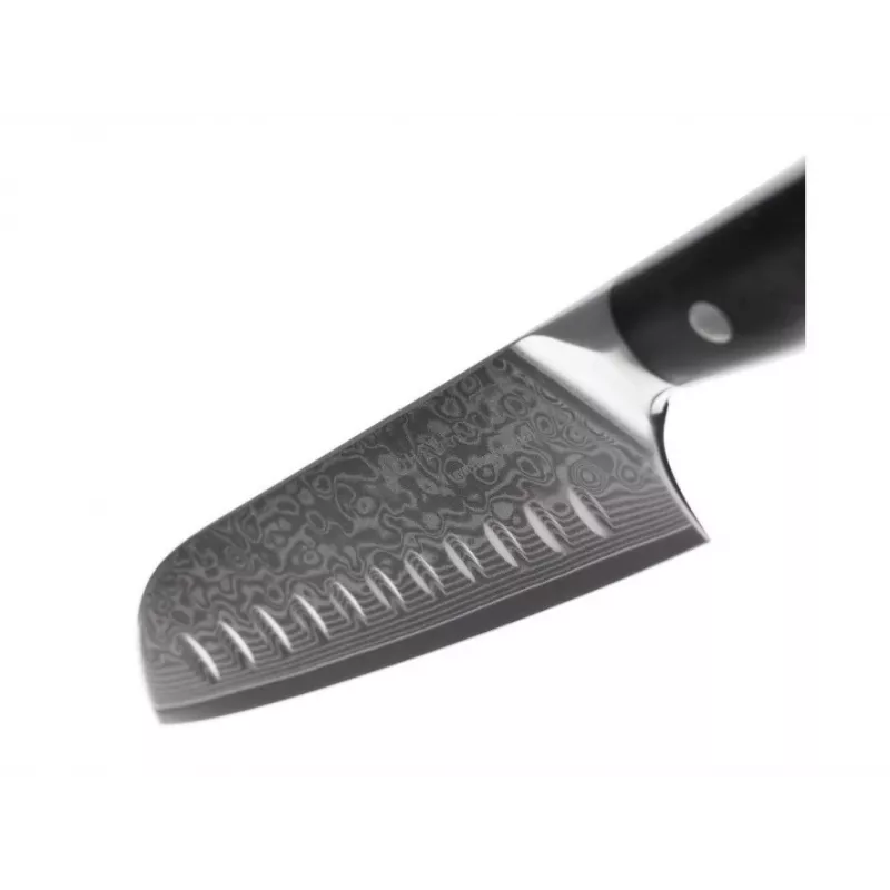 Kohersen Elegance Ebony Wood Santoku nazis Damaskas tērauds 12,7 cm