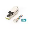 Digitus CAT 6A Field Termination Plug STP 5 gab. RJ-45 Vīrišķais Sudraba