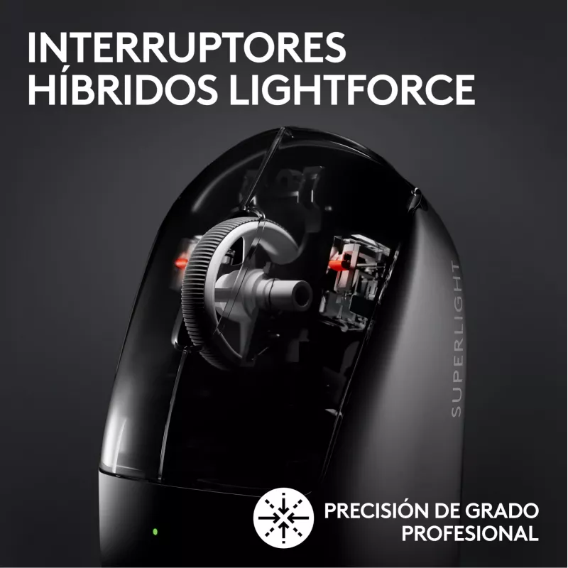 Pele Logitech G PRO X RF bezvadu optiskā 32000 DPI