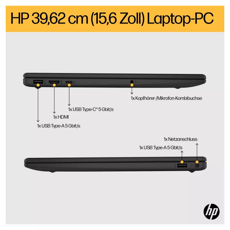 HP 15-fc0676ng 39,6 cm (15,6 inch) klēpjdators - Ryzen 7 - 16 GB RAM - 1 TB SSD - Sudraba (C94P3EA#ABD)