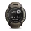 Garmin Instinct 2X Solar Tactical Edition 2,79 cm (1,1) MIP 50 mm Digital 176 x 176 pikseļi Skārienekrāns Zaļš GPS (satelīts)